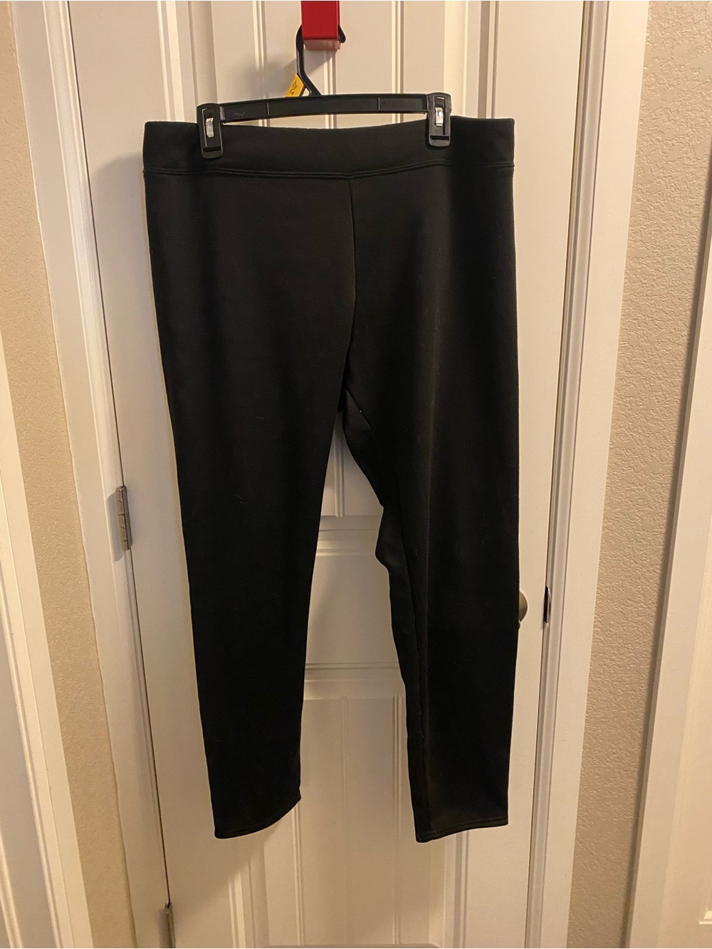 Concepts New York XL Black Pants Fleece Lined Pull On Comfort Slacks Sweats